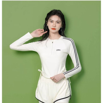 Bộ đồ bơi nữ kéo khoá ,áo tắm biển dài tay quần short chất thun lạnh xịn xò