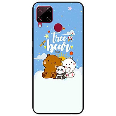 Ốp lưng dành cho Realme C15 mẫu Gấu Ngồi Trên Mây