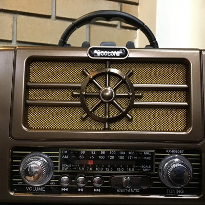 Đài FM RX -8080BT có bluetooth phong cách cổ điển âm thanh to rõ hỗ trợ thẻ nhớ usb-Hàng Chính Hãng