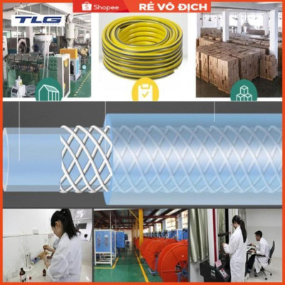 Bộ dây vòi xịt nước rửa xe, tưới cây . tăng áp 3 lần, loại 20m 206318 đầu đồng, cút+ tặng đai