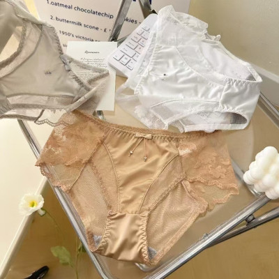 Combo 5 Quần Lót Nữ Phi Lụa Phối Ren Xinh Xắn 0501 – Mềm Mịn, Thoáng Mát, Không Viền