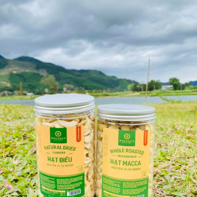 Hạt Macca Nứt Vỏ - Nhân Nguyên Úc Thương hiệu HOLINUT 500gr