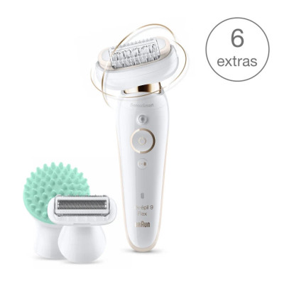Máy cạo lông, nhổ lông, tẩy lông cho nữ Braun Silk-épil 9 Flex Hàng chính hãng