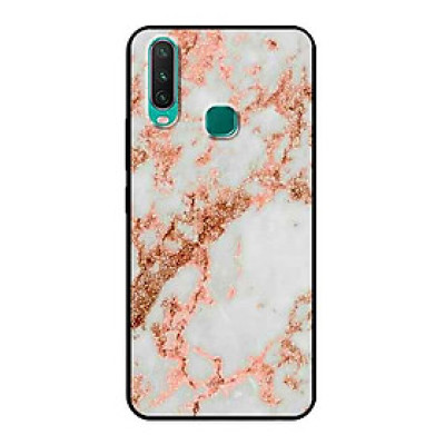 Ốp Lưng in cho Vivo Y17 Mẫu Nền Đá Hoa 3 - Hàng Chính Hãng