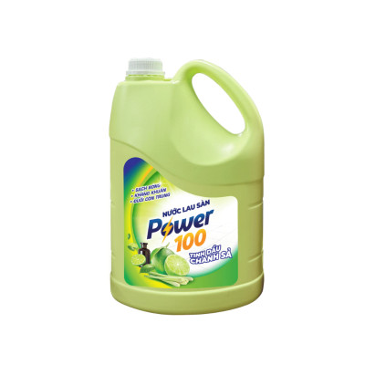 Chai Nước Lau Sàn POWER100 Tinh Dầu Chanh Sả 3.5KG