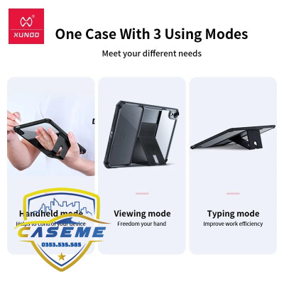 Ốp Lưng Chống Sốc XUNDD Dành Cho iPad Pro 11/12.9/13 inch - Tích Hợp Giá Đỡ - Hàng Chính Hãng