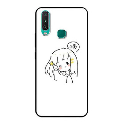 Ốp Lưng in cho Vivo Y15 Mẫu Nàng Đáng Yêu - Hàng Chính Hãng