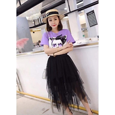 CHÂN VÁY TẦNG TUA RUA