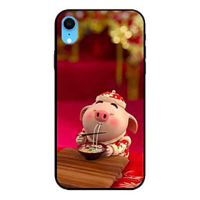 Ốp lưng in cho Iphone XR Mẫu Heo Ăn
