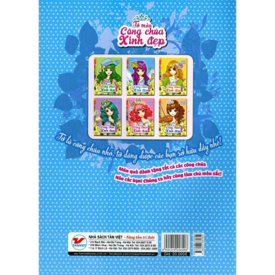 Sách - Tô Màu Công Chúa Xinh Đẹp - Công Chúa Thiên Sứ - Tân Việt Books