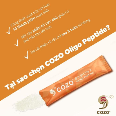 Bột Peptide COZO Oligo Peptide Giúp Tăng Cường Sản Xuất Collagen, Chống Lão Hóa, Làm Trắng Da và Dưỡng Ẩm 