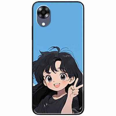 Ốp lưng cho Oppo A15 - A15S - A17 - A17K - A57 4G - A94 5G - A95 5G - Ảnh Đôi Say Hi - Hàng Chính Hãng