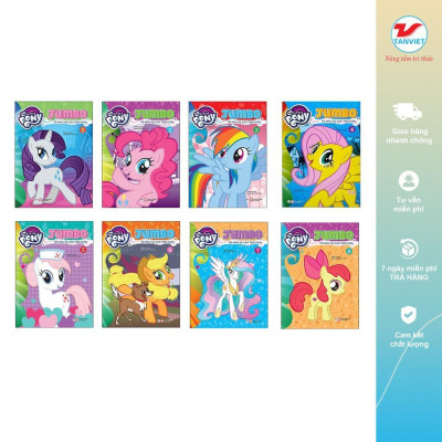 Sách Tô Màu - My Little Pony - Jumbo Tô Màu Và Các Trò Chơi 6 - Tân Việt Books