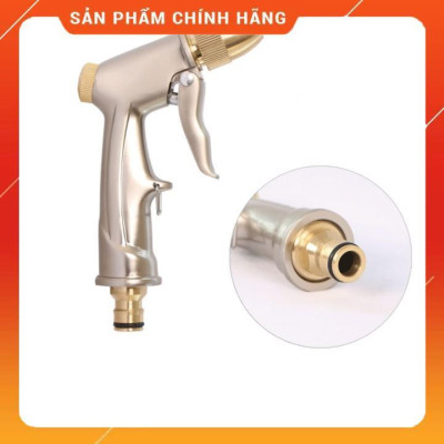 Bộ dây vòi xịt nước ️ , tăng áp 3 lần, loại 7m, 10m 206701-1 đầu đồng,cút,nồi v+ túi đựng bút