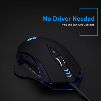 Chuột chơi game có dây MAGIC-REFINER MG4, 4000DPI Đèn nền LED có thể điều chỉnh cho máy tính xách tay PC