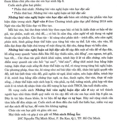 Những Bài Văn Nghị Luận Đặc Sắc 8 (Tái Bản)