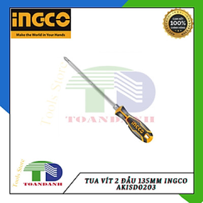 Tua vít 2 đầu  135mm ingco AKISD0203 