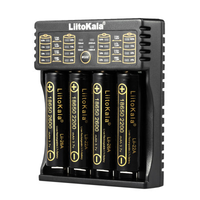 Bộ sạc pin thông minh LiitoKala Lii-402 1.2V 3.7V 3.2V 3.85V AA / AAA cho 18490 18350 17670 17500 16340 14500 10440