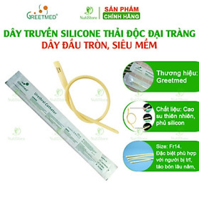 Dây truyền silicone thải độc đại tràng Greetmed, dây truyền enema