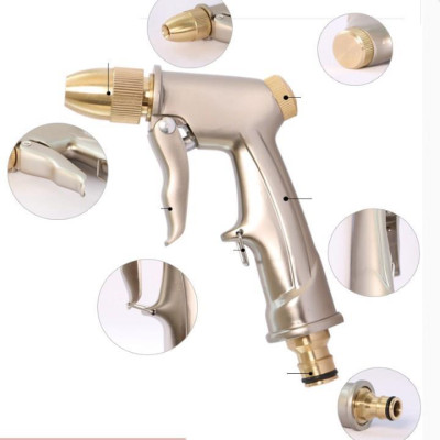  Bộ dây vòi xịt nước rửa xe, tưới cây . tăng áp 3 lần, loại 7m, 10m 206701-1 đầu đồng, cút, + tặng khăn phượt