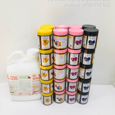 Gói thuốc Bột Nhuộm Hoa Tươi nhập khẩu PREMIUM nhuộm trên 250 cành hoa, 1 gói pha 1.5L màu Công Nghệ Israel cải tiến Thế Hệ Mới