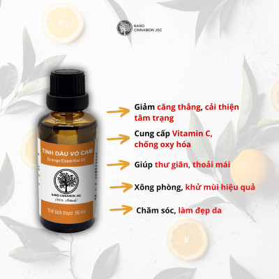 Combo Tinh Dầu Áo Quần Thơm Tho Nano Cinnamon - Bạc Hà, Cam, Lavender, 30ml
