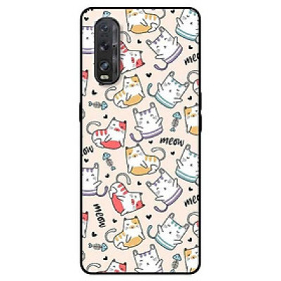 Ốp lưng dành cho Oppo A5 ( 2020 ) - A9 ( 2020 ) - Find X2 - F11 Pro mẫu Mèo Meow
