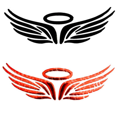 Decal 3D Đôi Cánh Dán Xe Trang Trí Xe Ô Tô