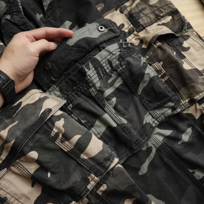 Quần kaki dài túi hộp nam