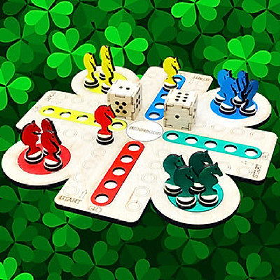 Đồ Chơi Gỗ Board Game Bàn Cờ Cá Ngựa Đua Ngựa Mới Nhất 2021 Giúp Bé Tư Duy Chiến Thuật, Phát Triển Trí Tuệ