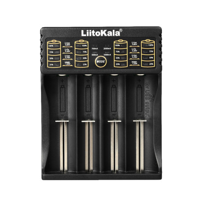 Bộ sạc pin thông minh LiitoKala Lii-402 1.2V 3.7V 3.2V 3.85V AA / AAA cho 18490 18350 17670 17500 16340 14500 10440