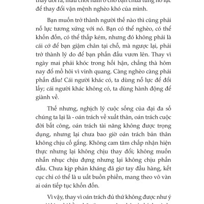 Sách - Mọi Nỗ Lực Không Bao Giờ Là Muộn (Thay Đổi Bản Thân, Làm Chủ Cuộc Đời)