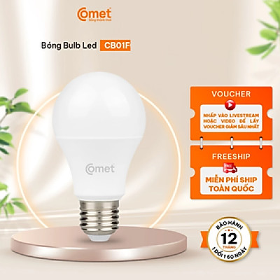 Bóng đèn Led Bulb Comet CB01F công suất 3W ánh sáng trắng