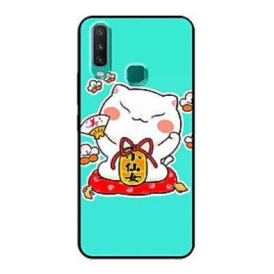 Ốp Lưng in cho Vivo Y17 Mẫu Mèo May Mắn 5 - Hàng Chính Hãng