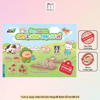Sách - Dán Hình Capy - Tặng Kèm 2 Phòng Sticker 3D - Combo 4 Cuốn - Minh Thắng