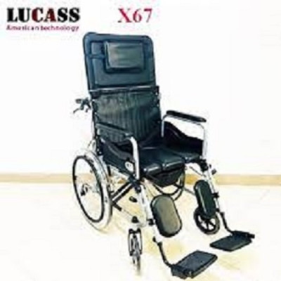 Xe lăn đa năng Lucass X67 (có bô, ngả nằm, tay phanh)
