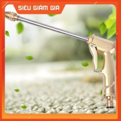 Bộ dây vòi xịt nước rửa xe, tưới cây . tăng áp 3 lần, loại 7m, 10m 206701-3 đầu đồng, cút đồng
