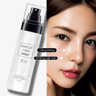 Xịt nhũ khóa nền trang điểm cố định lớp make up Star Flash Spray 8 Hours