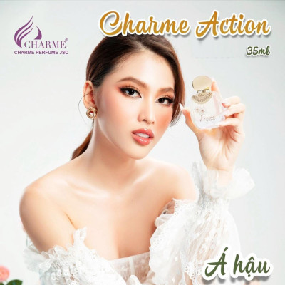Nước hoa nữ lưu hương lâu, Charme Action, ba tầng hương thanh mát, gợi cảm không thể chối từ, 35ml