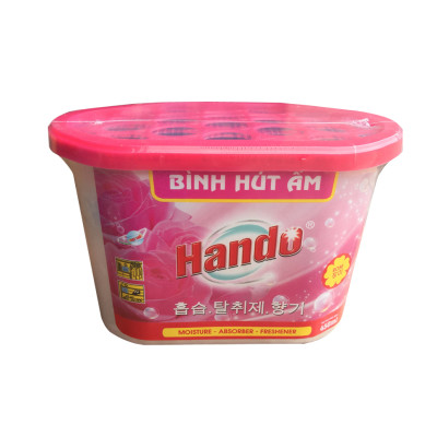 Combo 5 Hộp Hút Ẩm Khử Mùi Nấm Mốc Hương Hồng 450Ml 