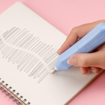 Gôm Điện Tự Động Flexio - Thiên Long EE-00 - Màu Hồng