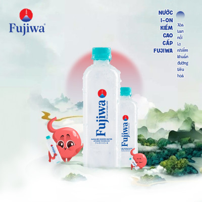Thùng 20 Chai Nước Uống Ion Kiềm Cao Cấp Đóng Chai Fujiwa 680ml - Nước uống Detox với Công Nghệ Điện Phân Ion Kiềm