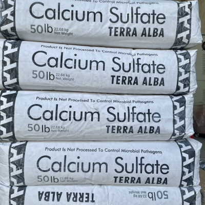 Calcium sulfate Mỹ 23kg thạch cao tinh khiết 99% dùng trong thực phẩm
