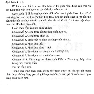 Tuyển Chọn Những Bài Toán Hay-Khó-Lạ - Bồi Dưỡng Học Sinh Giỏi Hóa Học 9 - Phần Hữu Cơ