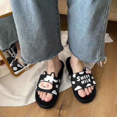Dép Nữ Quai Ngang, Dép Bò Sữa Sweet Milk Siêu Dễ Thương DP05
