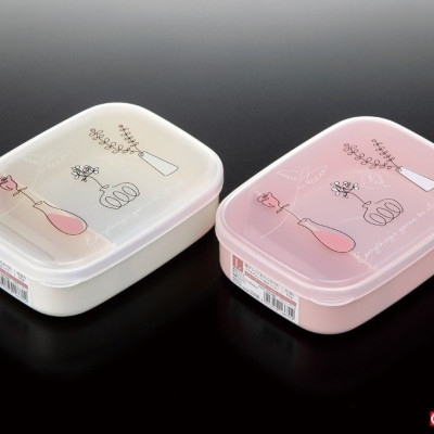 Hộp Cơm 02 ngăn Bento Flower 650ml - Hàng Nội Địa Nhật Bản