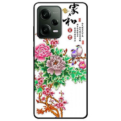 Ốp lưng cho Redmi Note 11 4G - Redmi Note 12 - Redmi Note 12 Pro - Redmi Note 12 Pro 5G - Hoa Mẫu Đơn - Hàng Chính Hãng
