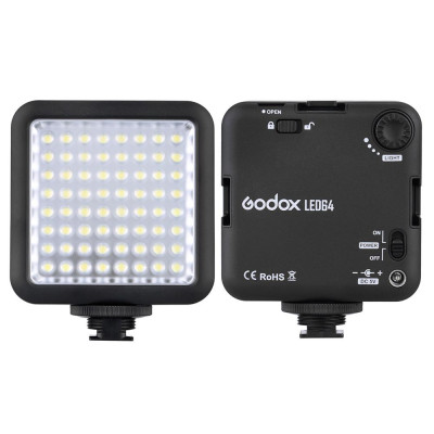  Đèn LED cho Máy ảnh DSLR quay phim mini DVR  Godox LED64 Video Light 64