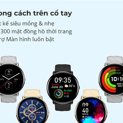 Đồng Hồ Thông Minh Zeblaze GTR 3 Pro - Màn hình Amoled 1.43 Inch - Cuộc Gọi Bluetooth - Viền Kim Loại - Full Tiếng Việt - Hàng Chính Hãng