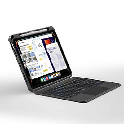 bao da bàn phím cho iPad A16 Gen 11 / Gen 10 / Pro 11 M2 M3 M4 Pro 11 2020/21/22 Air 4/5/6/7 M2 M3 bluetooth V5.3 tích hợp trackpad / touchpad hiệu WIWU WK007 - Bàn phím từ tính nam châm tháo rời, tích hợp giá đỡ - Hàng nhập khẩu